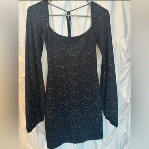 Black Sparkly mini dress